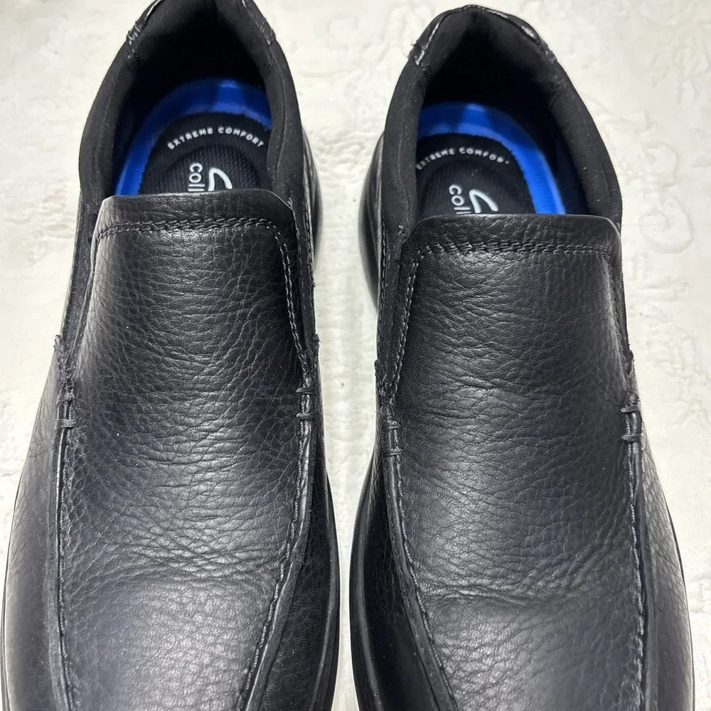 CLARKS  BRADLEY STEP MEN'S LOAFER 10 M BLACK LEATHER/EXTREME COMFORT MSRP$90